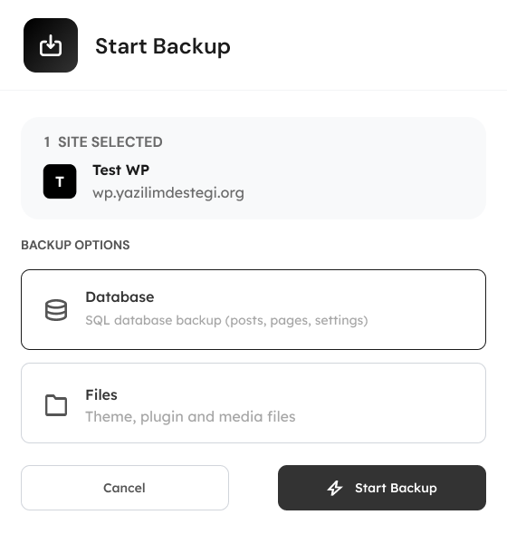 WordPress Backup